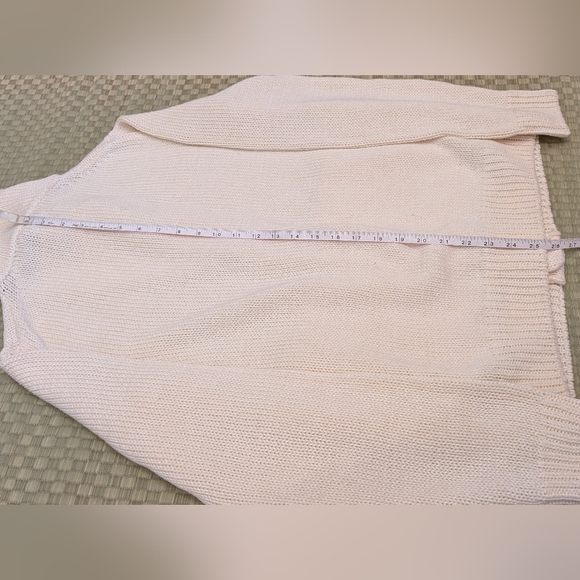 Esemplare Linen Cotton Knit Cardigan Cream Men's Size Medium Made in Italy - Picture 7 of 9